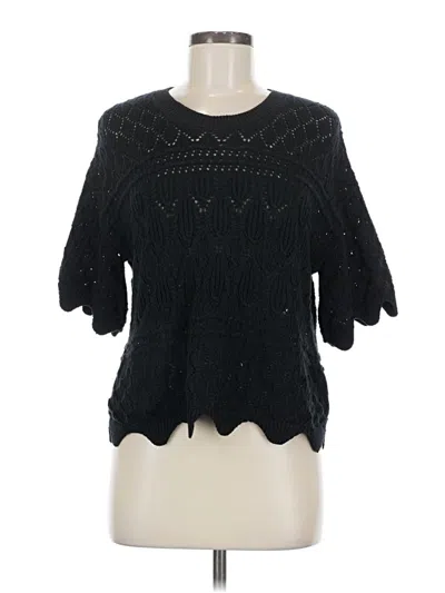Pre-owned Splendid Pullover Sweater In Black
