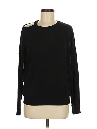 Pre-owned Splendid Pullover Sweater In Black