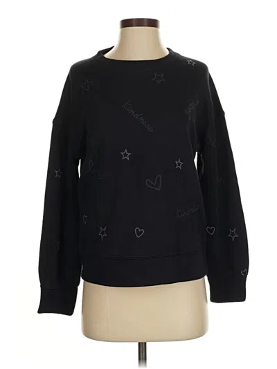 Pre-owned Splendid Pullover Sweater In Black