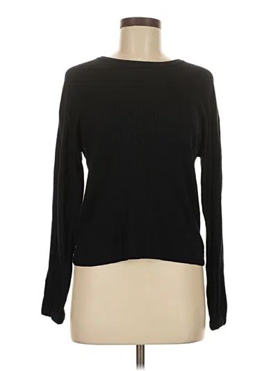 Pre-owned Splendid Pullover Sweater In Black