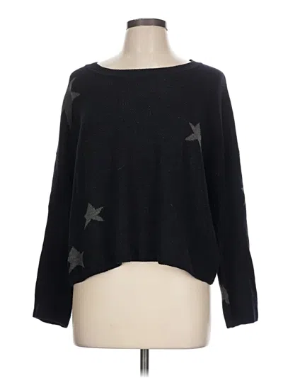 Pre-owned Splendid Pullover Sweater In Black