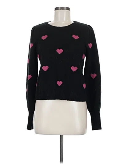 Pre-owned Splendid Pullover Sweater In Black