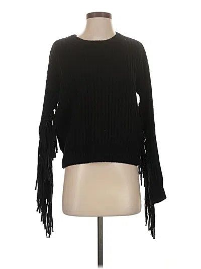 Pre-owned Splendid Pullover Sweater In Black