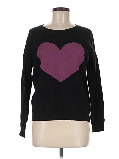 Pre-owned Splendid Pullover Sweater In Black