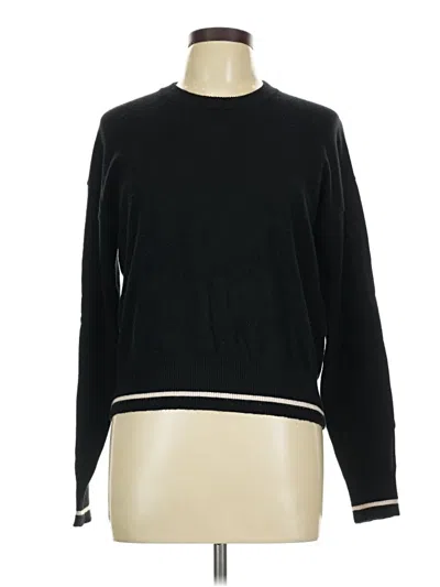 Pre-owned Splendid Pullover Sweater In Black