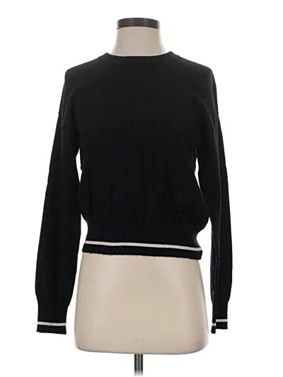 Pre-owned Splendid Pullover Sweater In Black