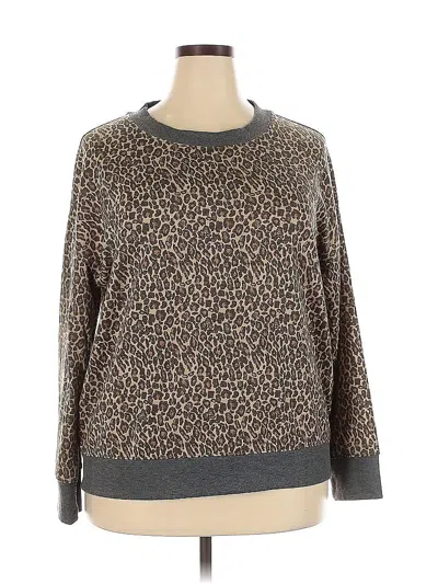 Pre-owned Splendid Pullover Sweater In Brown