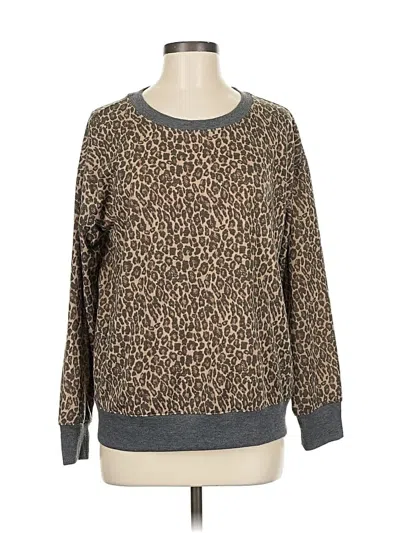 Pre-owned Splendid Pullover Sweater In Brown