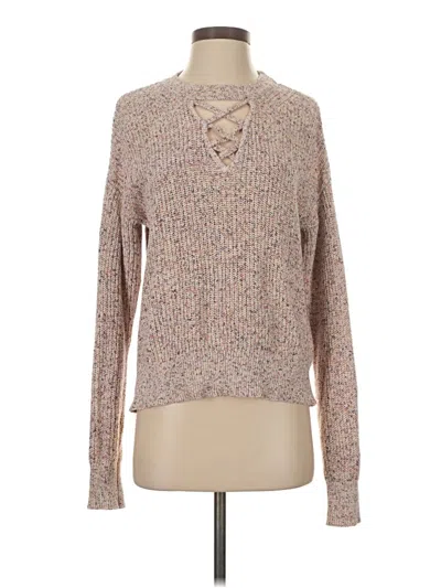 Pre-owned Splendid Pullover Sweater In Brown