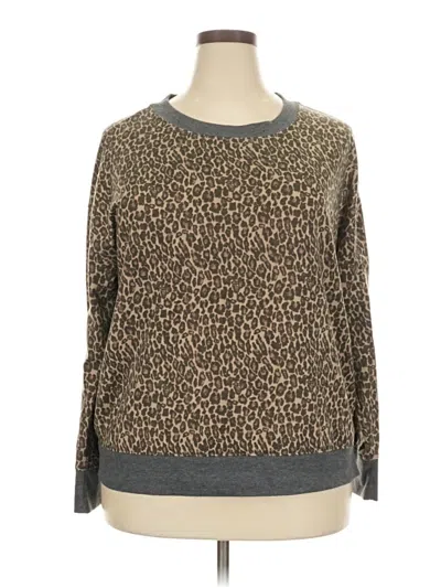 Pre-owned Splendid Pullover Sweater In Brown