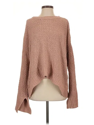 Pre-owned Splendid Pullover Sweater In Brown