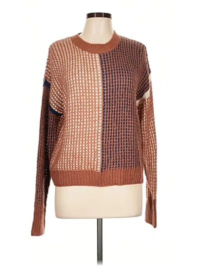 Pre-owned Splendid Pullover Sweater In Brown