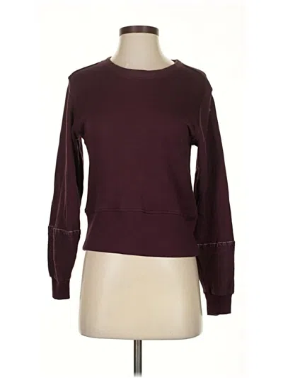 Pre-owned Splendid Pullover Sweater In Burgundy