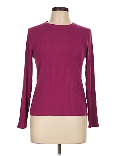 Pre-owned Splendid Pullover Sweater In Burgundy