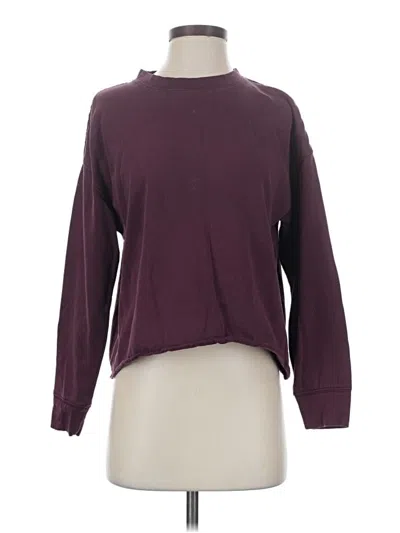 Pre-owned Splendid Pullover Sweater In Burgundy