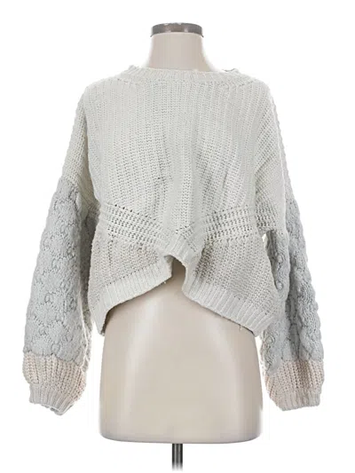 Pre-owned Splendid Pullover Sweater In Gray