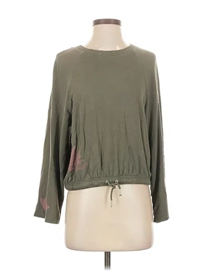 Pre-owned Splendid Pullover Sweater In Green