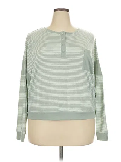 Pre-owned Splendid Pullover Sweater In Green