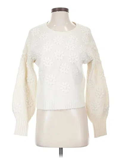Pre-owned Splendid Pullover Sweater In Ivory