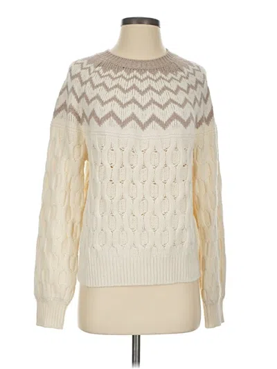 Pre-owned Splendid Pullover Sweater In Ivory