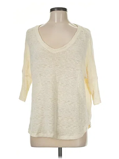 Pre-owned Splendid Pullover Sweater In Ivory