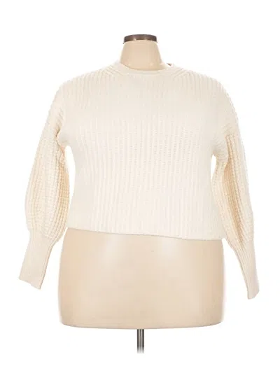 Pre-owned Splendid Pullover Sweater In Ivory