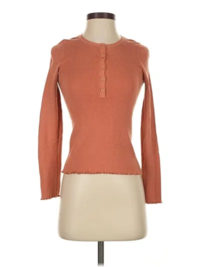 Pre-owned Splendid Pullover Sweater In Orange