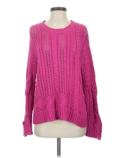 Pre-owned Splendid Pullover Sweater In Pink