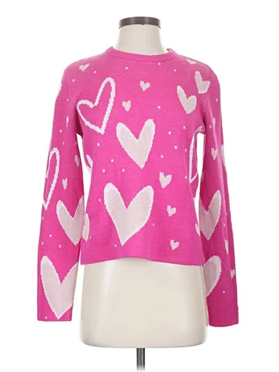 Pre-owned Splendid Pullover Sweater In Pink