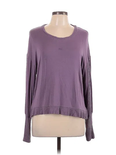 Pre-owned Splendid Pullover Sweater In Purple