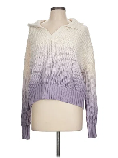 Pre-owned Splendid Pullover Sweater In Purple