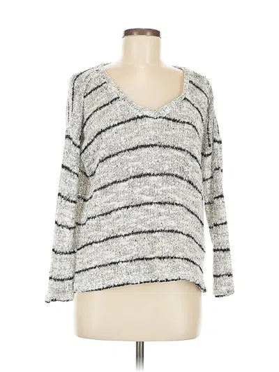 Pre-owned Splendid Pullover Sweater In Silver