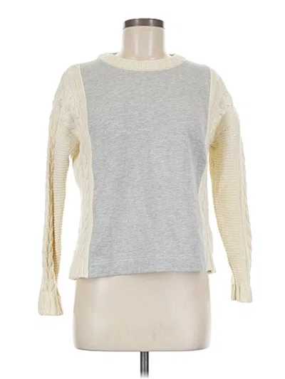 Pre-owned Splendid Pullover Sweater In Silver