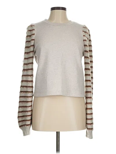 Pre-owned Splendid Pullover Sweater In Silver