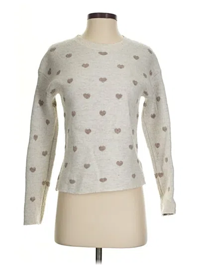 Pre-owned Splendid Pullover Sweater In Silver