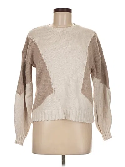 Pre-owned Splendid Pullover Sweater In Tan