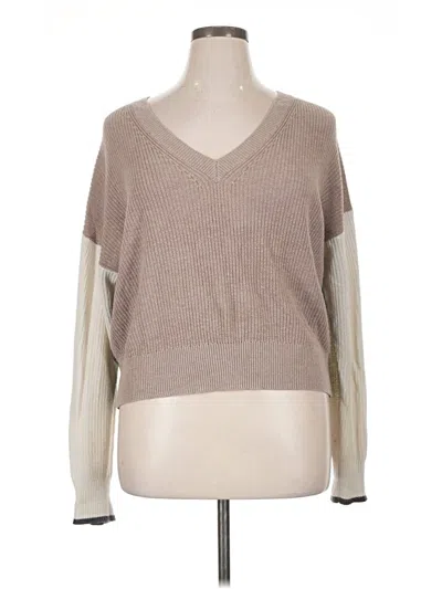 Pre-owned Splendid Pullover Sweater In Tan