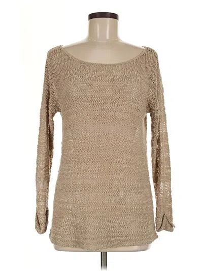 Pre-owned Splendid Pullover Sweater In Tan