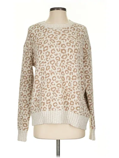 Pre-owned Splendid Pullover Sweater In Tan