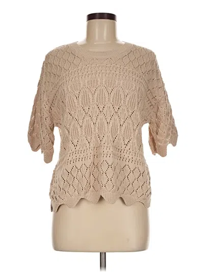 Pre-owned Splendid Pullover Sweater In Tan