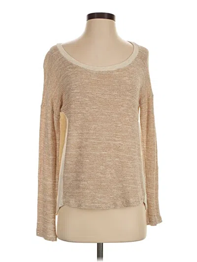 Pre-owned Splendid Pullover Sweater In Tan