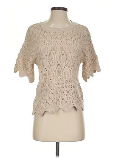 Pre-owned Splendid Pullover Sweater In Tan