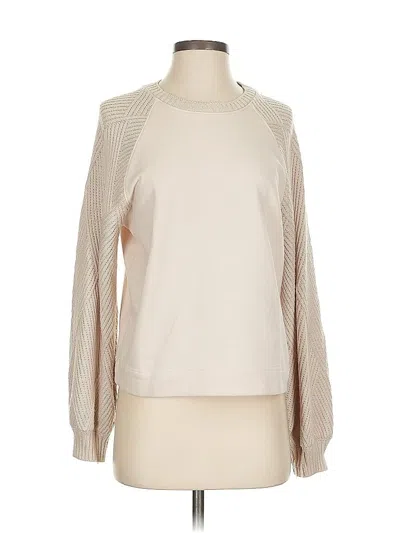 Pre-owned Splendid Pullover Sweater In White