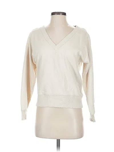 Pre-owned Splendid Pullover Sweater In White