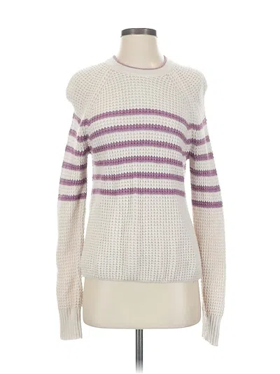 Pre-owned Splendid Pullover Sweater In White