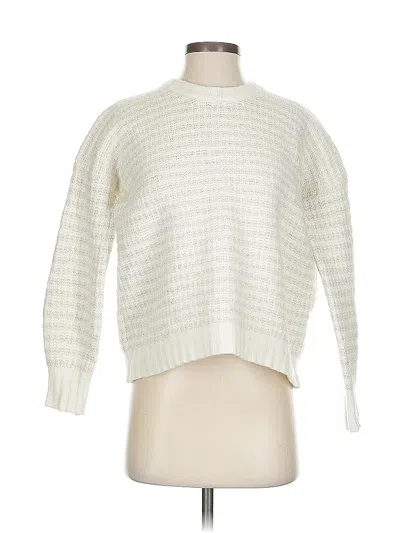 Pre-owned Splendid Pullover Sweater In White