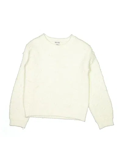 Pre-owned Splendid Kids' Pullover Sweater In White