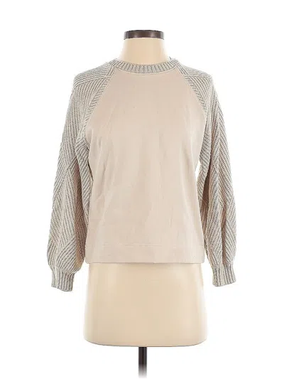 Pre-owned Splendid Pullover Sweater In White