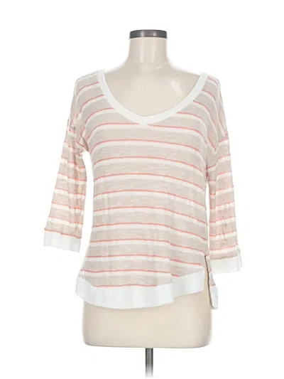 Pre-owned Splendid Pullover Sweater In White