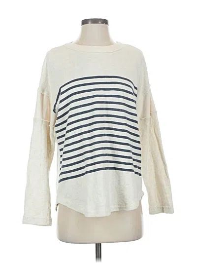 Pre-owned Splendid Pullover Sweater In White